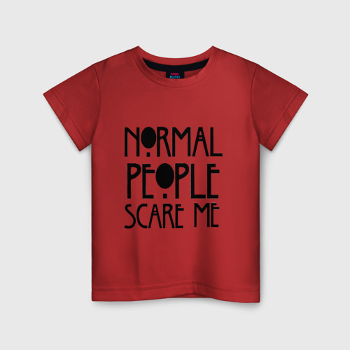 Детская футболка хлопок с принтом Американская история ужасов, вид спереди #2