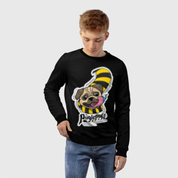 Детский свитшот 3D Puglepuff Dogwarts black - фото 2