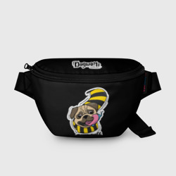 Поясная сумка 3D Puglepuff Dogwarts black