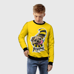 Детский свитшот 3D Puglepuff Dogwarts yellow - фото 2