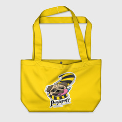 Пляжная сумка 3D Puglepuff Dogwarts yellow