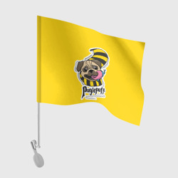 Флаг для автомобиля Puglepuff Dogwarts yellow