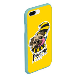 Чехол для iPhone 7Plus/8 Plus матовый Puglepuff Dogwarts yellow - фото 2