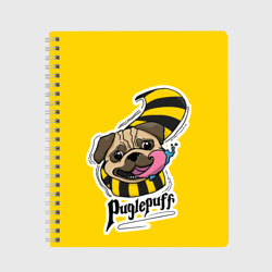 Тетрадь Puglepuff Dogwarts yellow