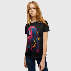 Женская футболка 3D Матрешка фэнтези - фото 2