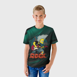 Детская футболка 3D Rock music Simpsons - фото 2
