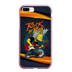 Чехол для iPhone 7Plus/8 Plus матовый Simpsons Rock'n'Roll