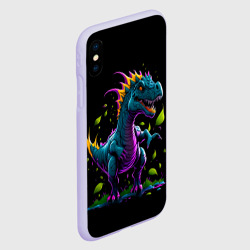 Чехол для iPhone XS Max матовый Динозавр фэнтези - фото 2