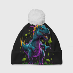 Шапка 3D c помпоном Динозавр фэнтези