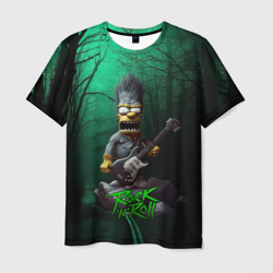Мужская футболка 3D Simpsons hard rock