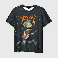 Рок стиль Симпсонов – Мужская футболка 3D с принтом купить со скидкой в -26%