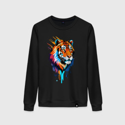 Женский свитшот хлопок Тигр в краске