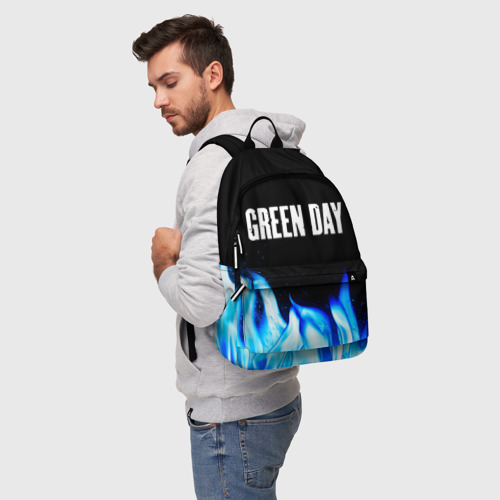 Рюкзак 3D Green Day blue fire - фото 3