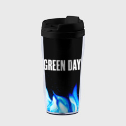 Термокружка-непроливайка Green Day blue fire