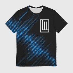 Мужская футболка 3D Lindemann звуковая волна