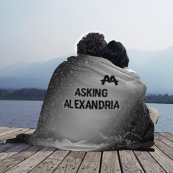 Плед 3D Asking Alexandria glitch на светлом фоне: символ сверху - фото 2