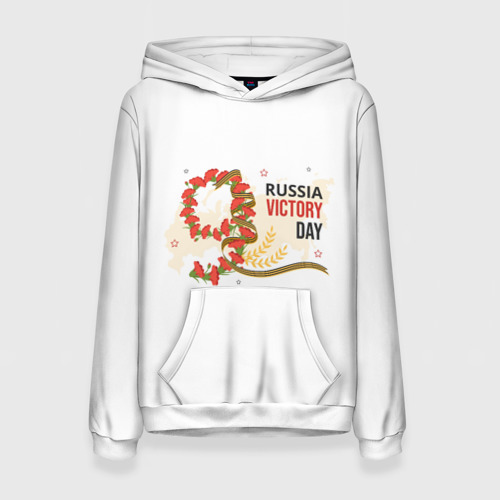 Женская толстовка 3D 9 мая - Russia victory day, цвет 3D печать