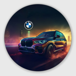 Круглый коврик для мышки BMW midjourney