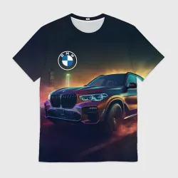 Мужская футболка 3D BMW midjourney