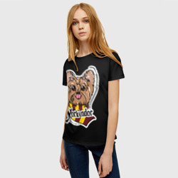 Женская футболка 3D Yorkindor Dogwarts black - фото 2
