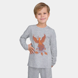 Детская пижама с лонгсливом хлопок Жар птица - фото 2