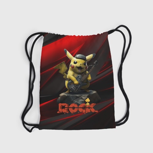 Рюкзак-мешок 3D Pikachu Rock style - фото 6