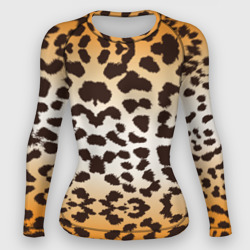 Женский рашгард 3D Цвет леопарда