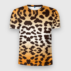 Мужская футболка 3D Slim Цвет леопарда