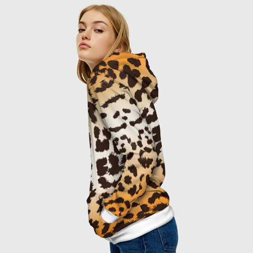Женская толстовка 3D Цвет леопарда, цвет 3D печать - фото 5
