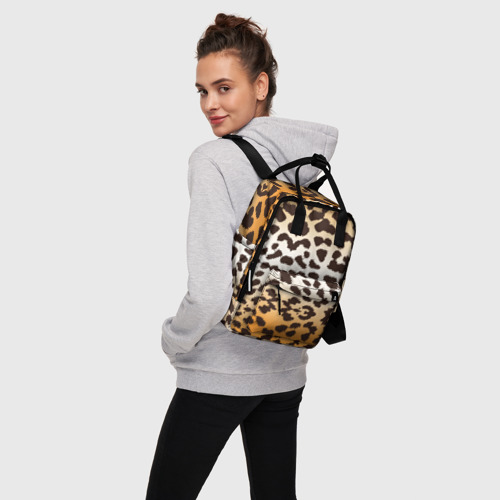 Женский рюкзак 3D Цвет леопарда - фото 3