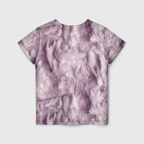 Детская футболка 3D Текстура розовый пушок, цвет 3D печать - фото 2