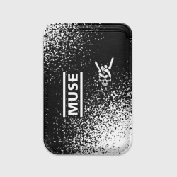 Картхолдер Magsafe магнитный Muse и рок символ на темном фоне