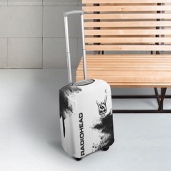 Чехол для чемодана 3D Radiohead и рок символ на светлом фоне - фото 2