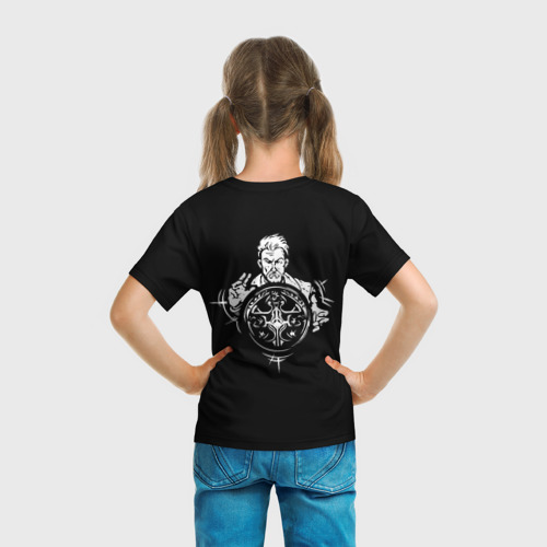 Детская футболка 3D с принтом Dead by daylight - Витторио Тоскано, вид сзади #2