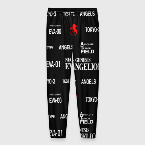 Мужские брюки 3D Евангелион символы, цвет 3D печать - фото 2