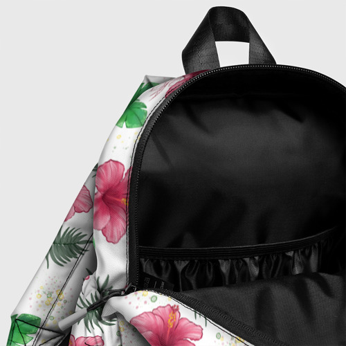 Детский рюкзак 3D с принтом Цветочный паттерн, фото #4