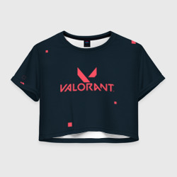 Женская футболка Crop-top 3D Valorant игрок