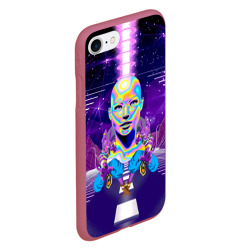 Чехол для iPhone 7/8 матовый Goddess with two Beerus - vaporwave - фото 2