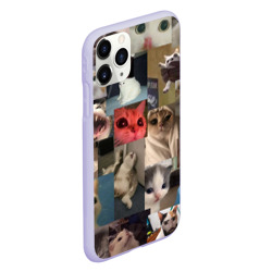 Чехол для iPhone 11 Pro матовый Мемные котики - фото 2