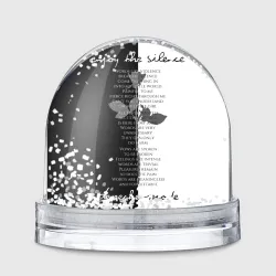 Игрушка Снежный шар Depeche Mode - Enjoy the Silence lyrics black & white