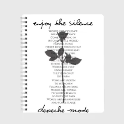 Тетрадь Depeche Mode - Enjoy the Silence lyrics white