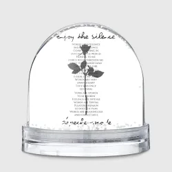 Игрушка Снежный шар Depeche Mode - Enjoy the Silence lyrics white