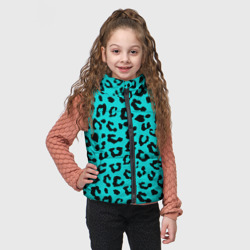Детский жилет утепленный 3D Леопардовый пятна - фото 2