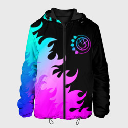 Blink 182 неоновый огонь – Мужская куртка 3D с принтом купить со скидкой в -10%