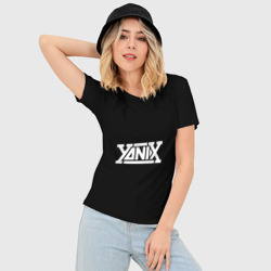 Женская футболка 3D Slim Yanix надпись - фото 2