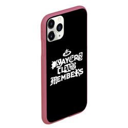 Чехол для iPhone 11 Pro Max матовый Obladaet - players club members надпись - фото 2