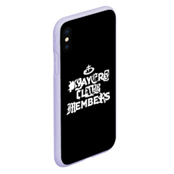 Чехол для iPhone XS Max матовый Obladaet - players club members надпись - фото 2