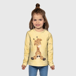 Детский лонгслив 3D Малыш жираф - фото 2