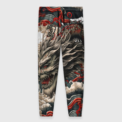 Женские брюки 3D Тату дракона в стиле Ирезуми