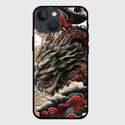 Чехол для iPhone 13 mini Тату дракона в стиле Ирезуми